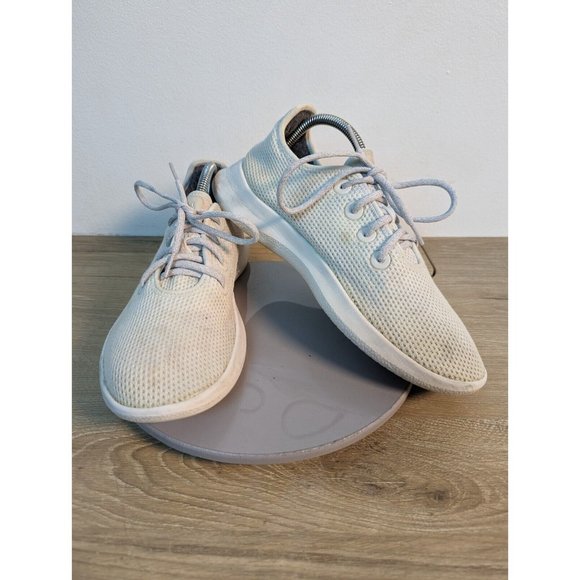 Allbirds Shoes Tree Runners Mens 10 White Lace Up Athletic Fashion Sneakers READ - Picture 1 of 12
